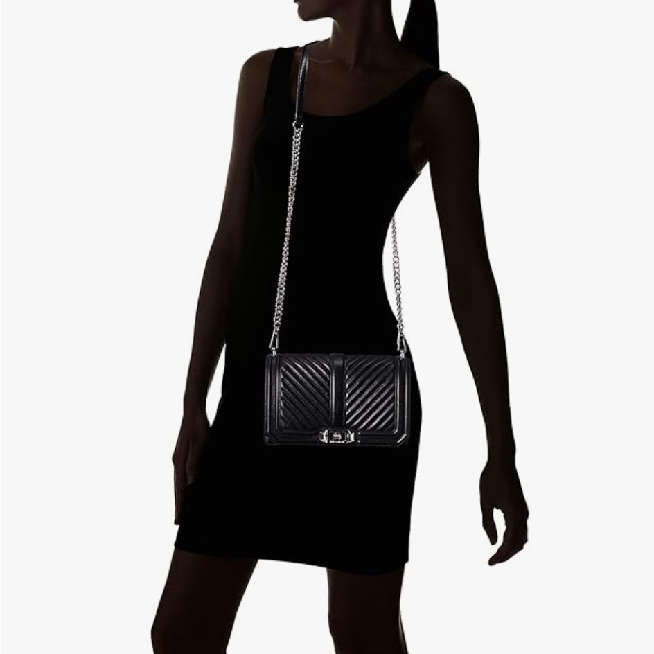 Nwot Rebecca Minkoff Chevron Quilted Love Crossbody